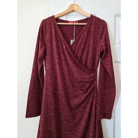 PrAna Women's Nadia Dress Sunwashed Red Space Dyed V-Neck Size L NWT - Picture 5 of 12